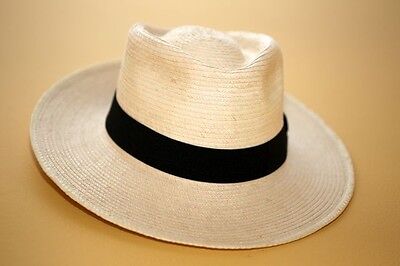 HAND CRAFTED WIDE BRIM PANAMA HAT ORIGINAL FROM SOUTH AMERICA