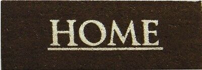 FRENCH CHIC "HOME"  LARGE Brown DOOR MAT -45 X 110 CM