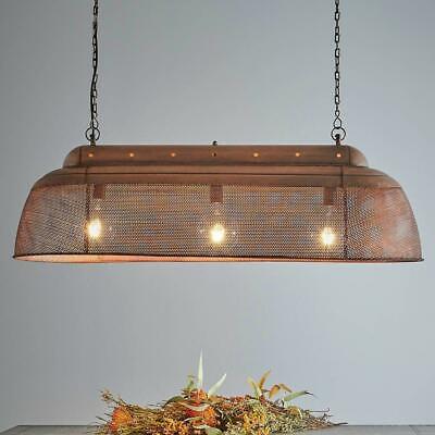 RIVA CEILING PENDANT LONG ANTIQUE COPPER By Emac & Lawton