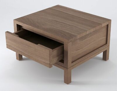 Scandinavian Solid  FSC RECYCLED TEAK Bedside Unit / Table with Draw