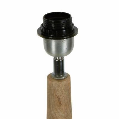 LANCIA LARGE BASE ONLY LIGHT NATURAL TURNED WOOD FLOOR LAMP