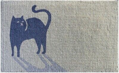 HIGH QUALITY Thick Doormat Black Cat   45 X 75 X 4 CM DUE
