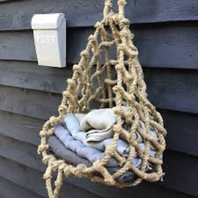 High Quality Fair trade  Handmade Jute Rope Basket 75cm Wide x 47cm deep