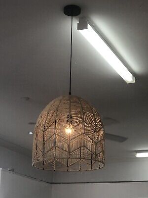 Kudu Lightshade - Paper Natural  with Electrical Fittings D 43 cm x H 53cm