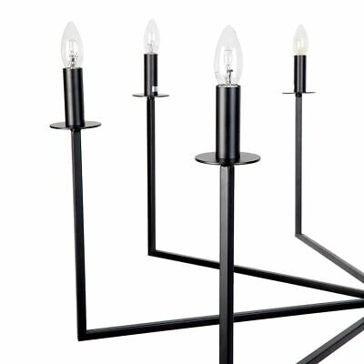 Black 8 Arm Cohen Iron Chandelier