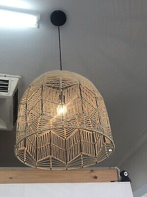 Kudu Lightshade - Paper Natural  with Electrical Fittings D 43 cm x H 53cm
