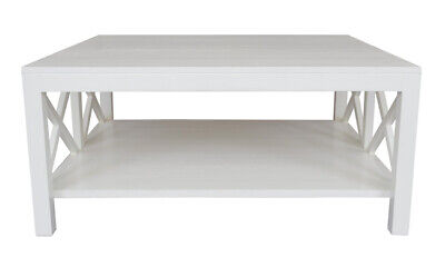 Catalina Crossed White Coffee Table RRP $1648