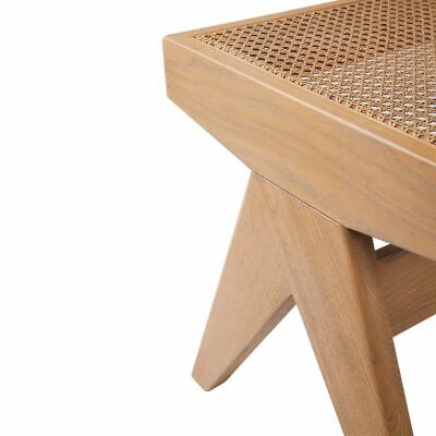 Cuban Rattan Bench Ottoman Natural by Cafe Lighting