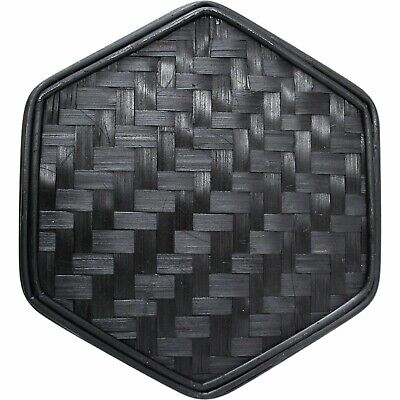 Palm Springs Rattan Bamboo Side Table Black  30.5 x 30.5 x 50 H cm