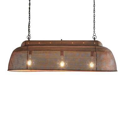 RIVA CEILING PENDANT LONG ANTIQUE COPPER By Emac & Lawton