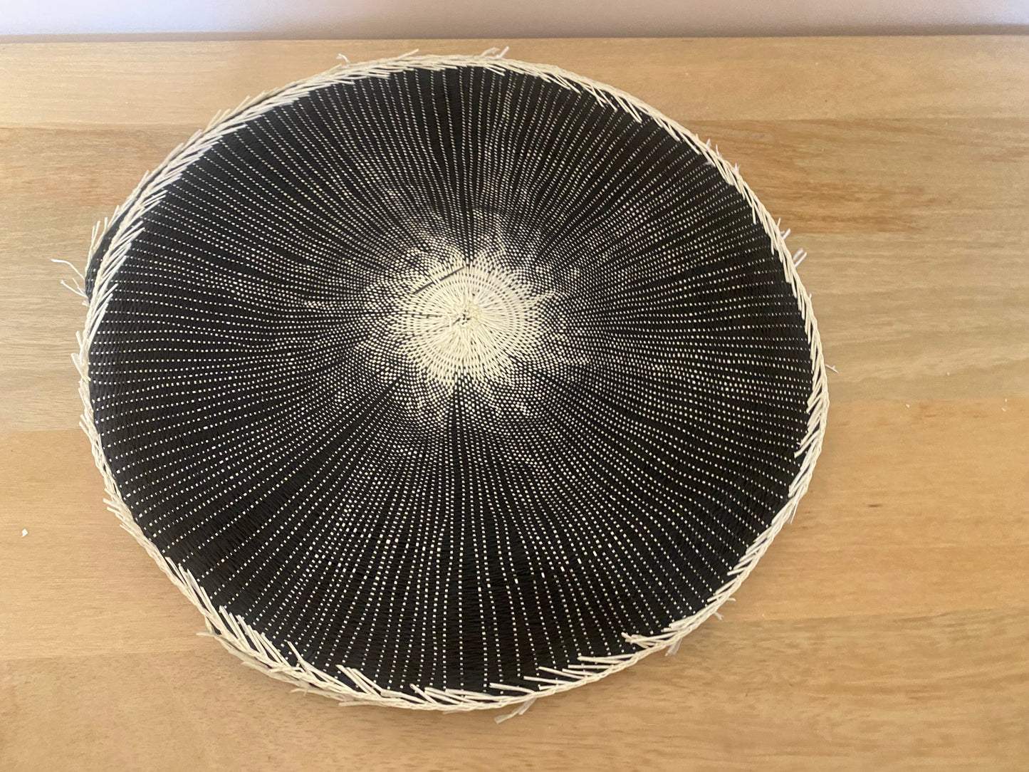 Set of 6 boho black placemats