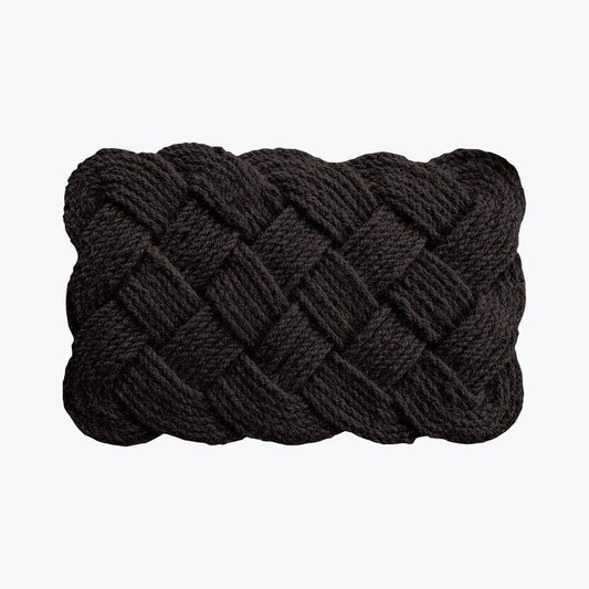 Coir Knot Black MAT  60x90x2.5cm By Doormat Designs