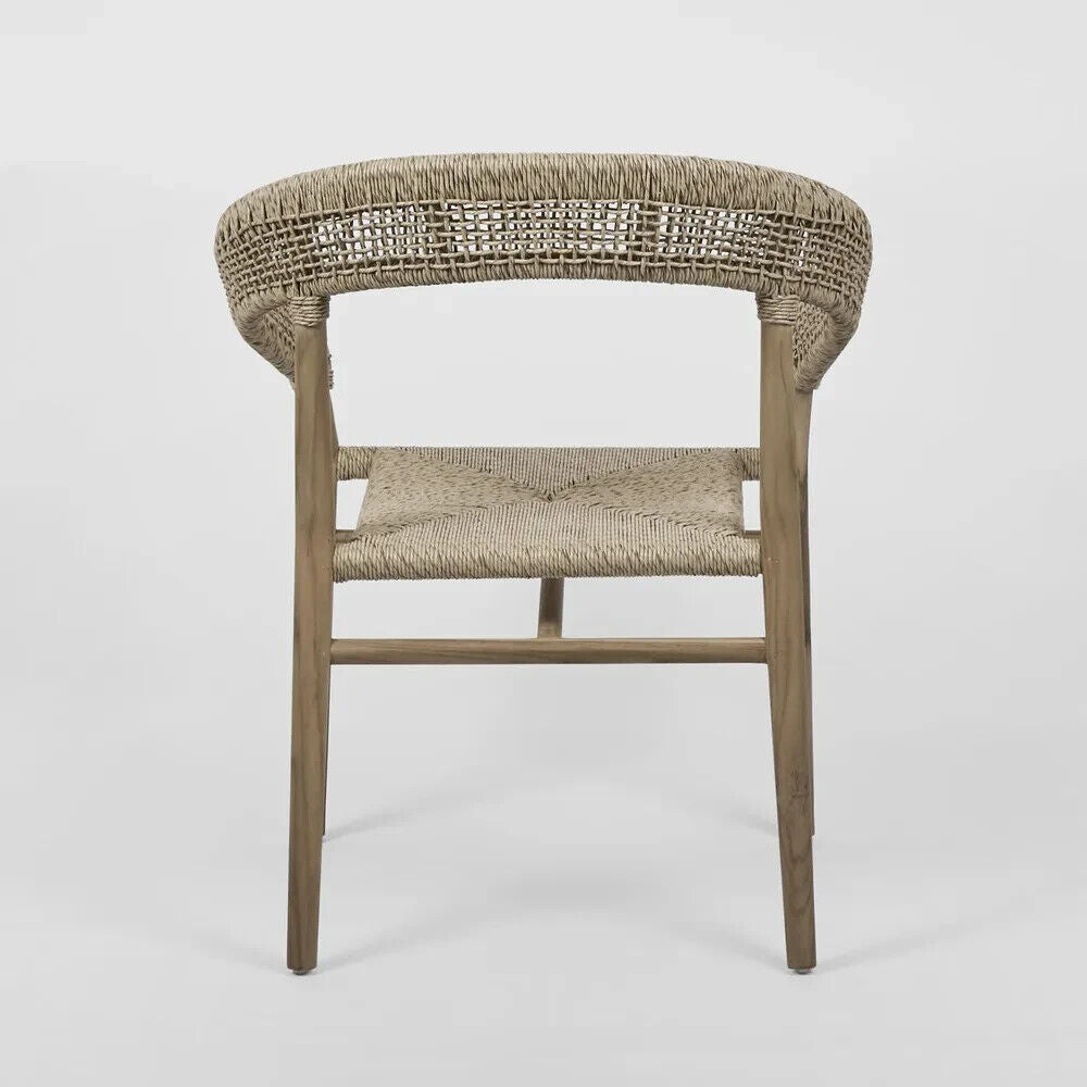 Cove Teak & Synthetic Dining Chair Natural -Outdoor By Florabelle Living