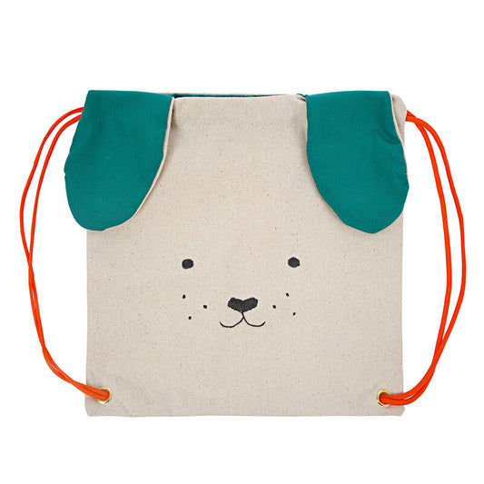NEW 100% "Meri Meri" Cotton Hand Made Dog Back Pack or Library Bag - 30 x 30 cm