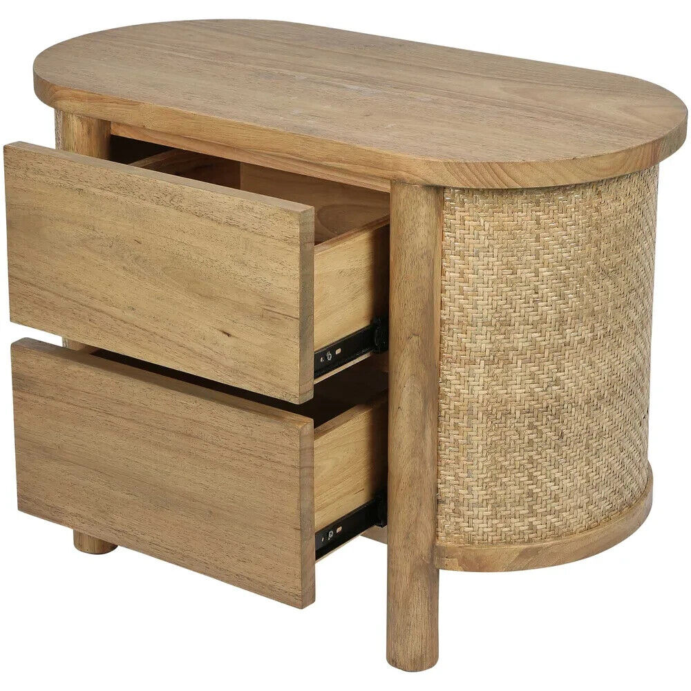 ** Pre Order COOLUM BEDSIDE TABLE NATURAL By Florabelle Living DUE 11 APRIL 25