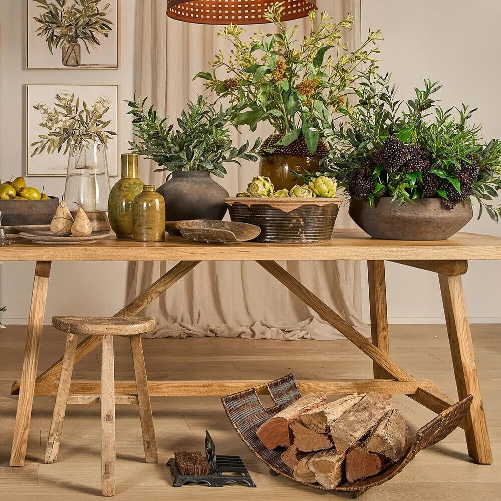 VARRO OAK DINING TABLE 220CM By Florabelle Living