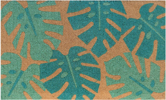 Monstera Doormat Luxury thick / door mat  -100% COIR -  75 X 45 x 4  CM