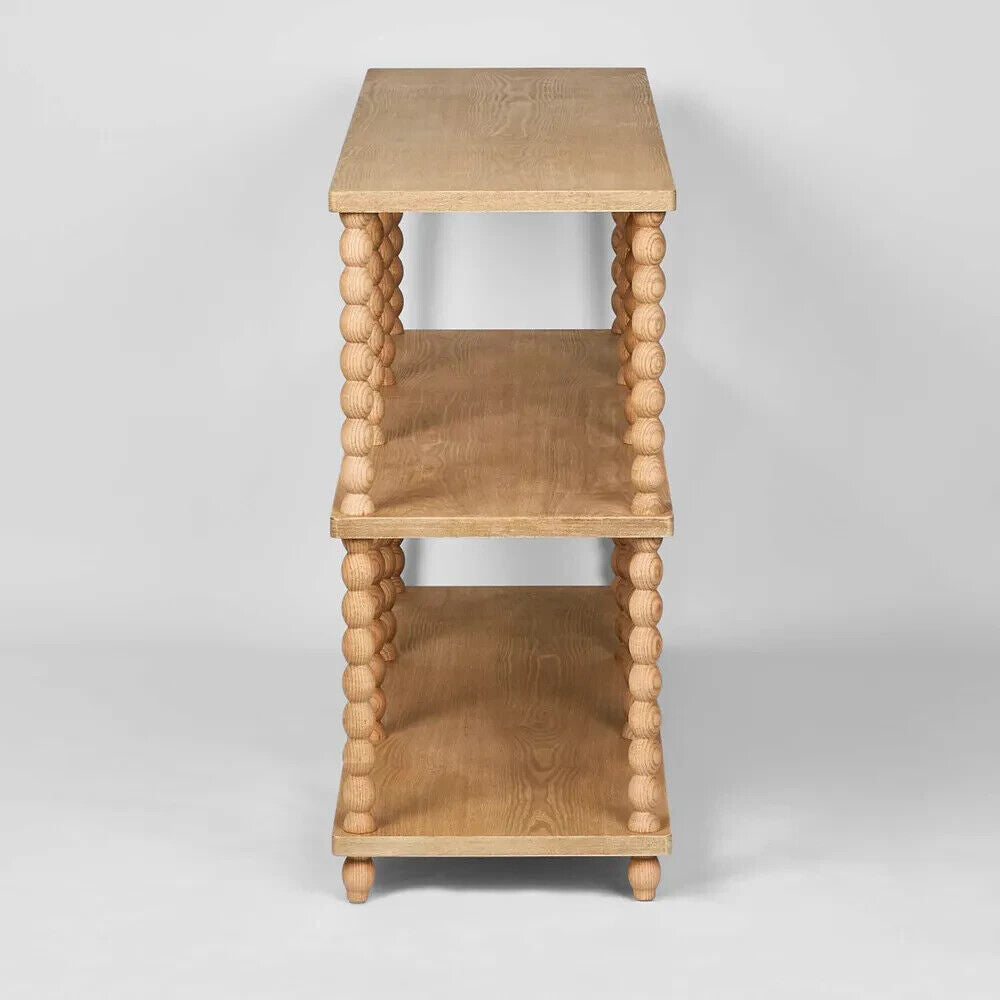 Bobbin Oak Timber Console Table, 140cm, Natural By Florabelle Living