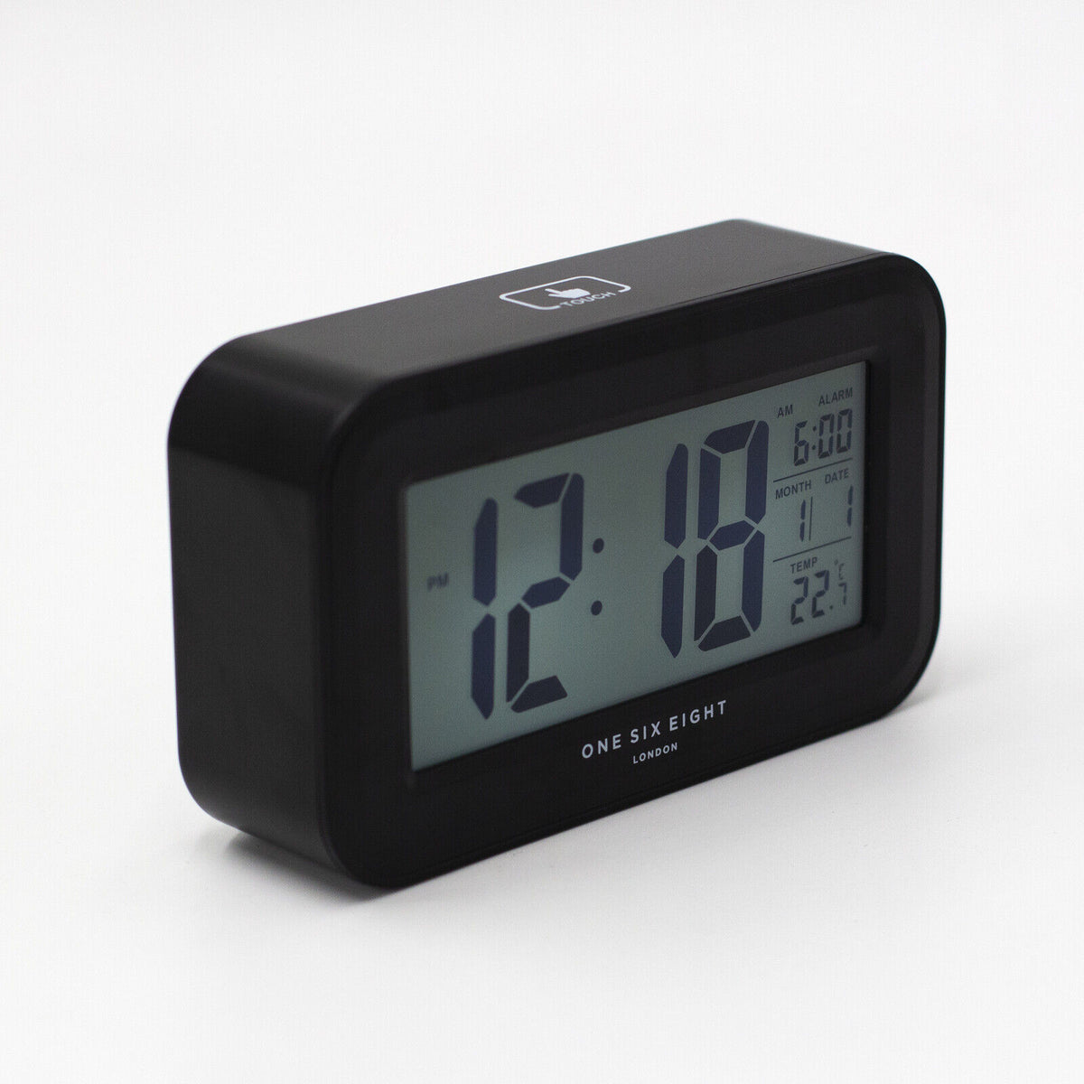 Rectangle Alarms RIELLY - BLACK DIGITAL RECTANGLE ALARM CLOCK – Belle Living