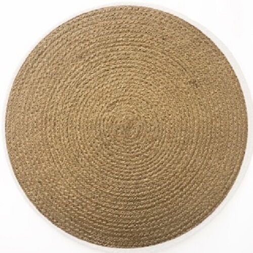 HIGH QUALITY ROUND NATURAL JUTE PLACE MAT / CENTRE MAT - 38 CM