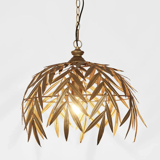Leaves Ceiling Pendant Antique Brass By Emac & Lawton