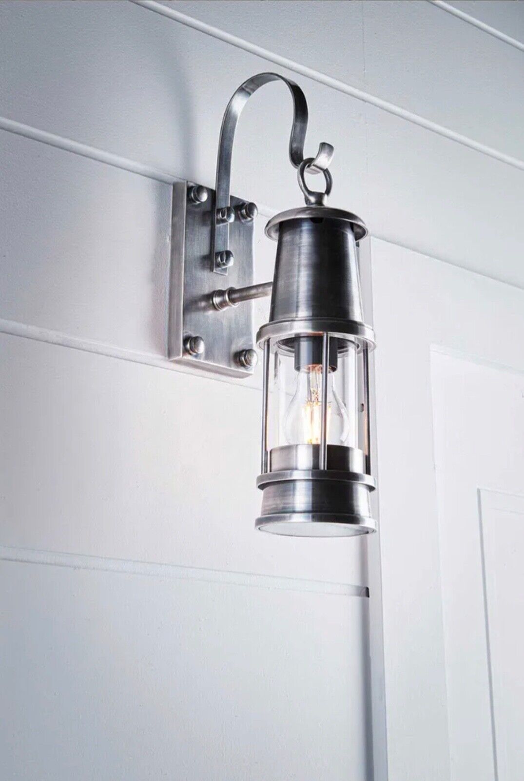 LIBERTY OUTDOOR WALL LIGHT ANTIQUE SILVER By Emac & Lawton