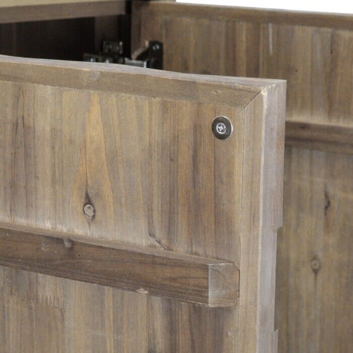 NEW Sideboard Buffet Unit in Reclaimed fir Wood with golden copper iron frame