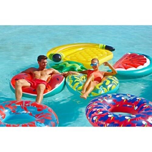 NEW SUNNYLIFE - Inflatable TOUCAN Huge Pool Ring Floating Pool Toy Age 6+