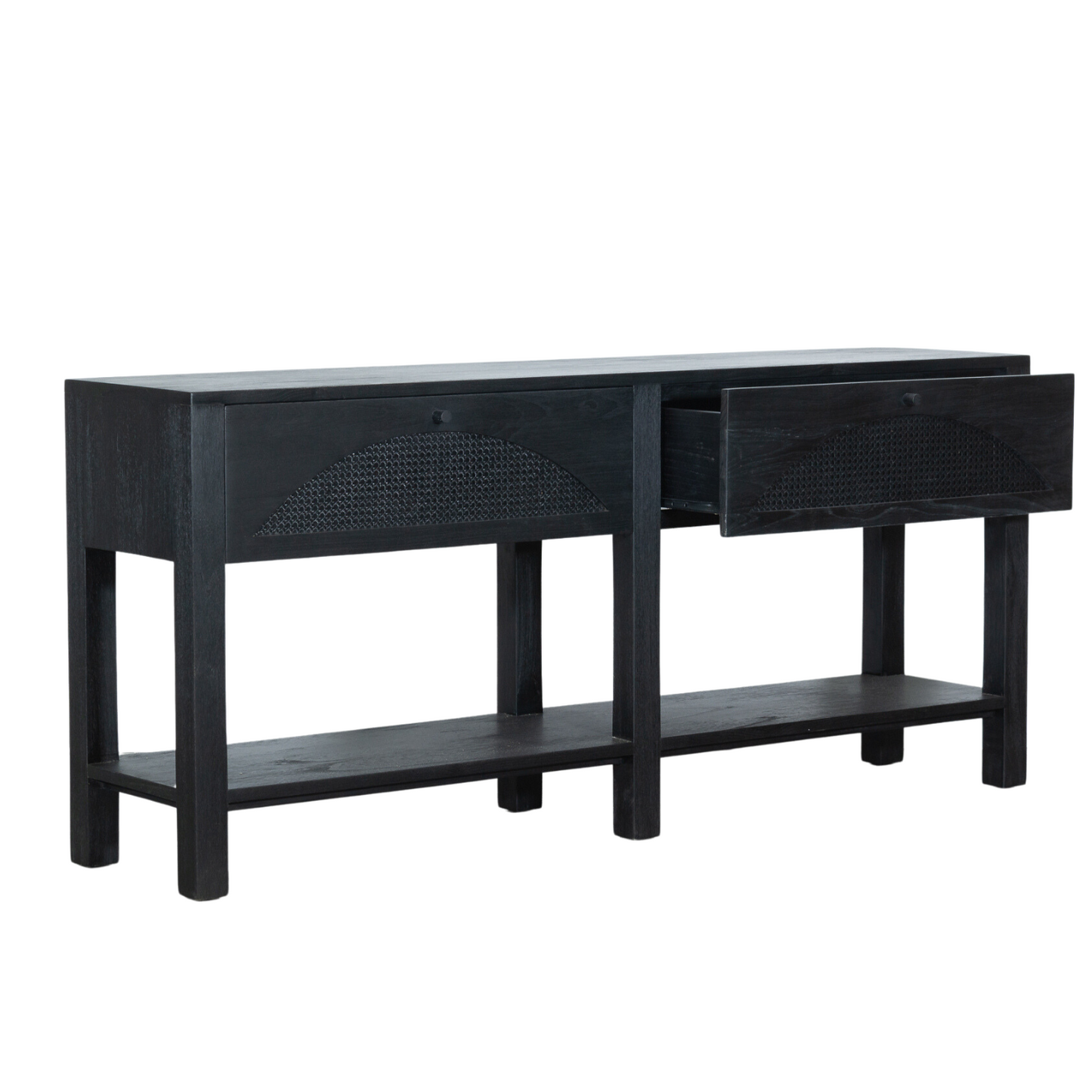 Loft Console By Satara Charcoal Black