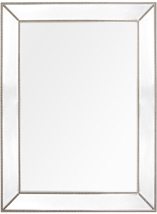 NEW "ZETA" wall mirror by CAFE Lighting & Living in Antique Silver, LARGE