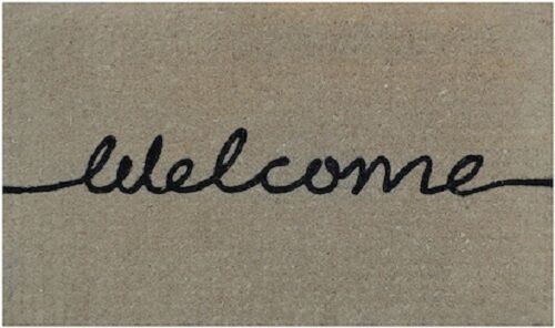 Regular Welcome Doormat thick luxury door mat -75 X 45 CM -100% COCONUT FIBRE