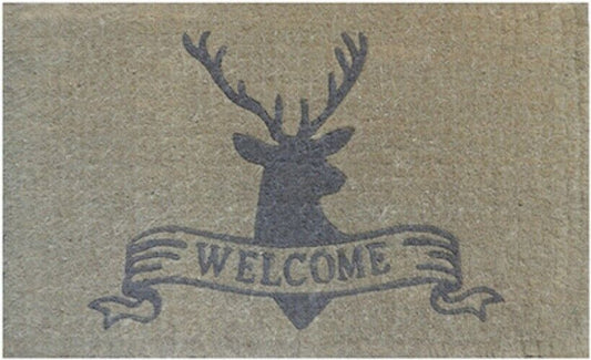 WELCOME DEER Thick Doormat Door mat  75 X 45 X 4  CM -100% COCONUT FIBRE