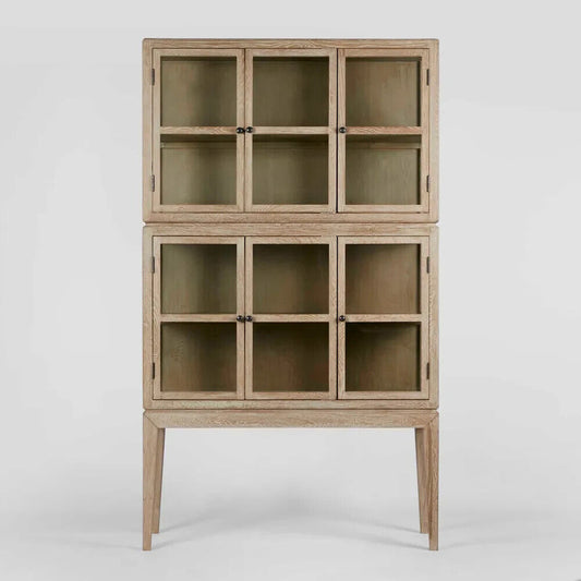 COLUMBUS OAK 6 DOOR CABINET By Florabelle Living
