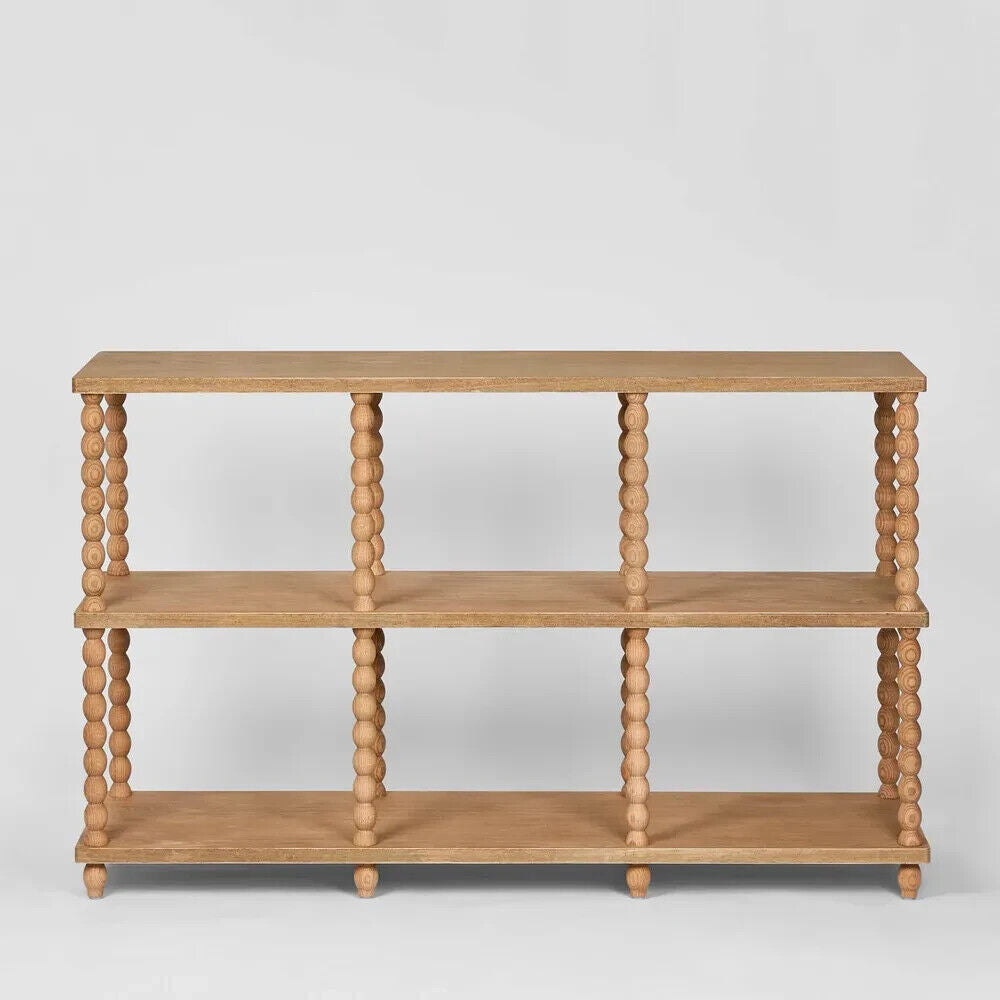 Bobbin Oak Timber Console Table, 140cm, Natural By Florabelle Living