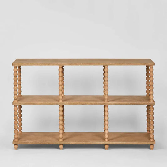 Bobbin Oak Timber Console Table, 140cm, Natural By Florabelle Living