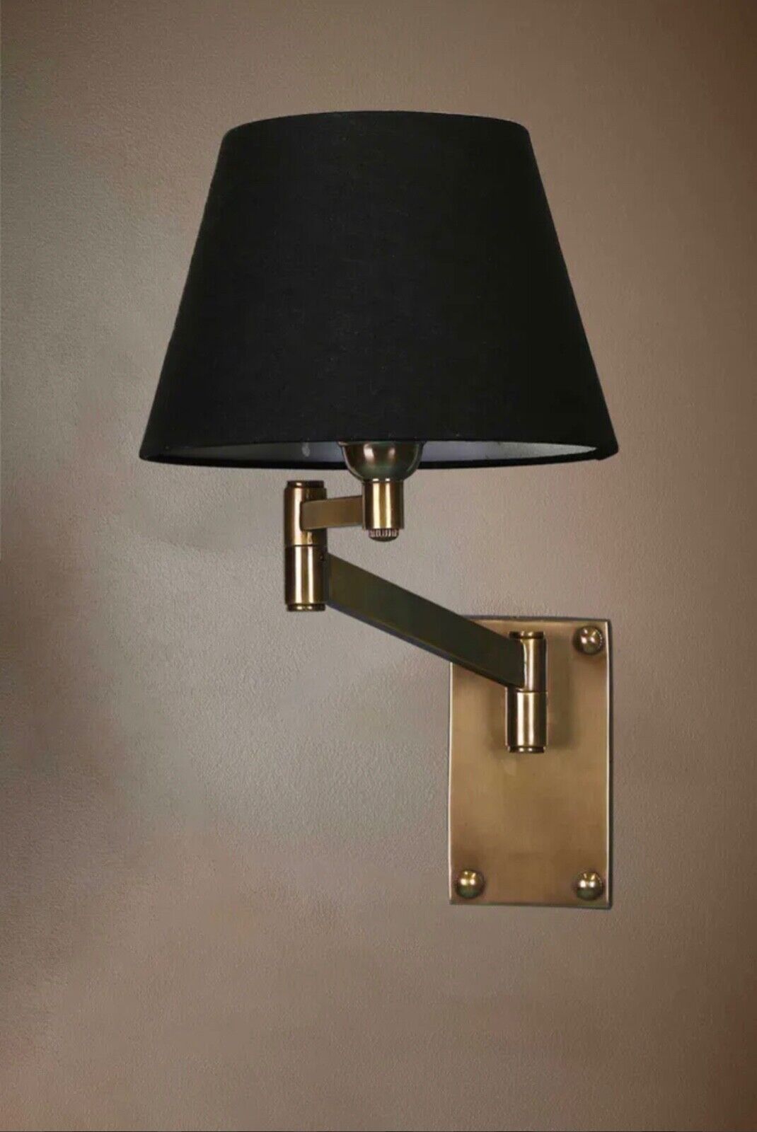 OSCAR WALL LIGHT BASE ANTIQUE BRASS (SHADE NOT INCLUDED) By Emac & Lawton