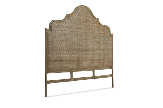 Amara Scalloped Bedhead - King Mud Grey Finish