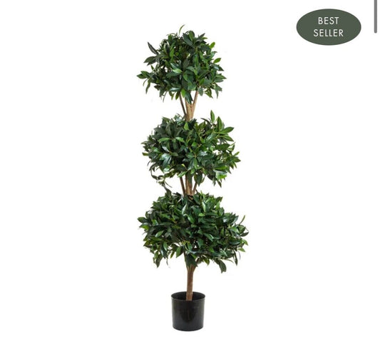 Artificial  SWEET BAY TRIPLE BALL TREE 1.7M By Florabelle Living