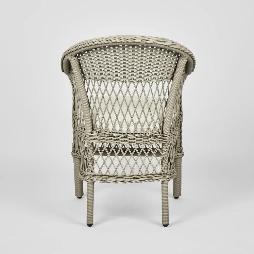Marco Aluminium Synthetic Wicker Chair Grey -Outdoor By Florabelle Living