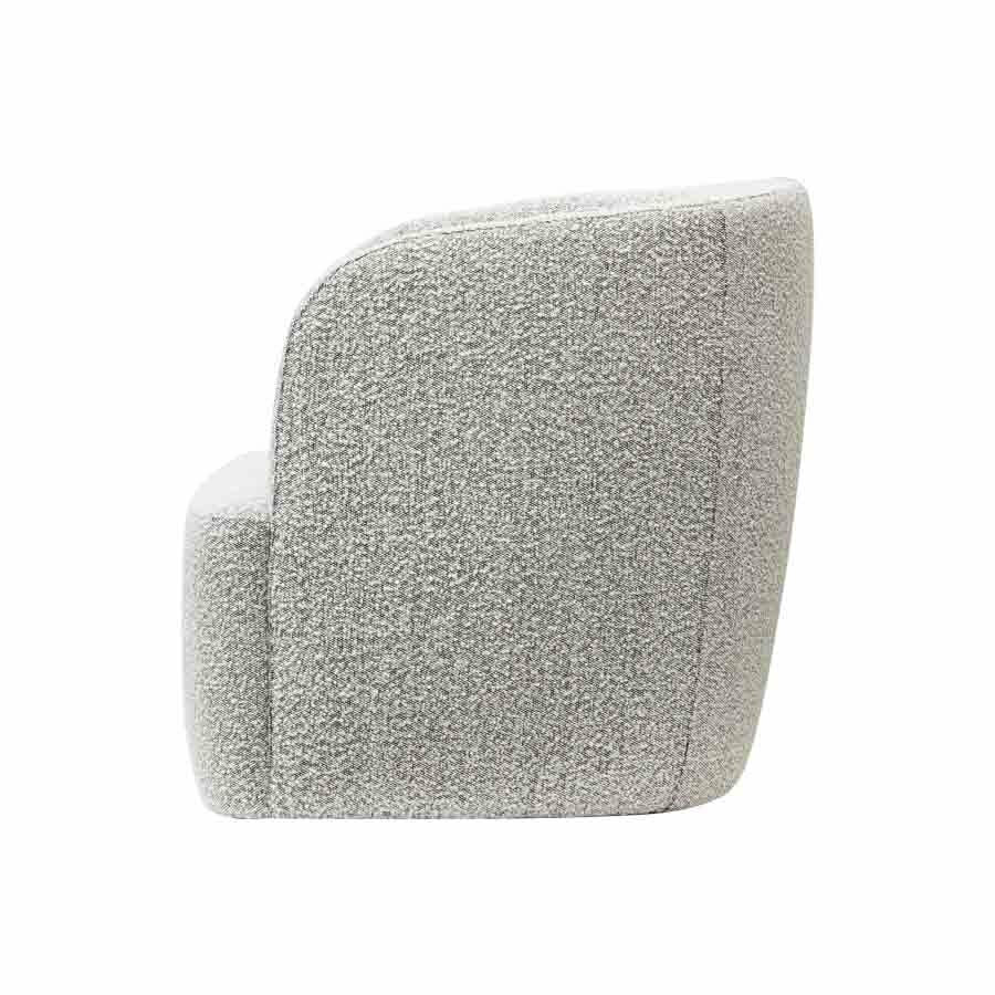 High End Gigi Storm Boucle Lounge Chair by Satara