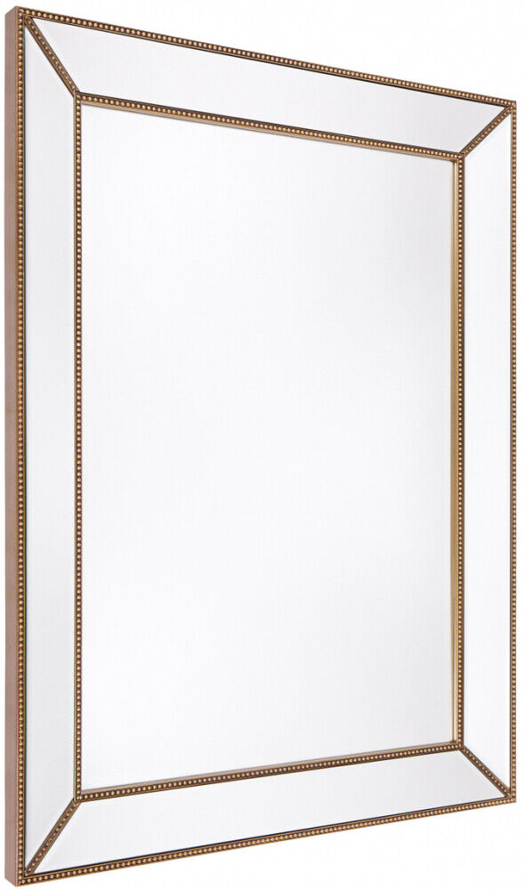 NEW "ZETA" wall mirror by CAFE Lighting & Living in Antique Gold, LARGE