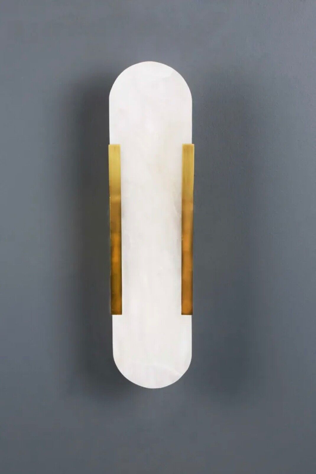 YVES Alabaster stone WALL LIGHT GOLD  Emac & Lawton