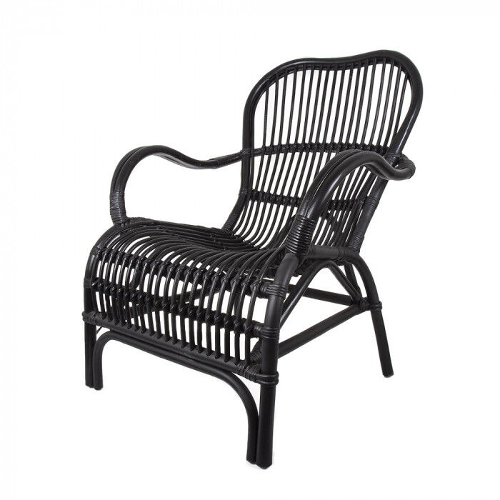 SEVILLE RATTAN ARMCHAIR BLACK