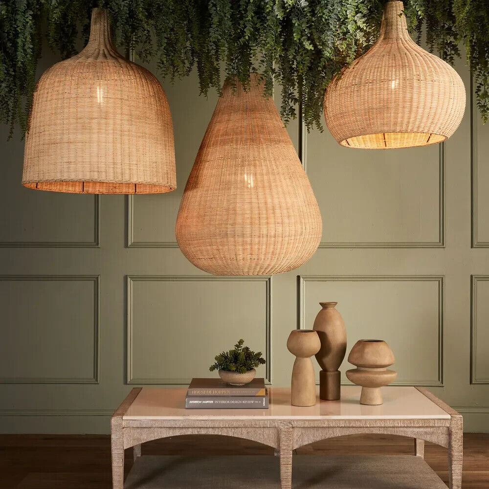 ** Pre order Wentworth Rattan Pendant By Emac & Lawton DUE 25 MAY 25