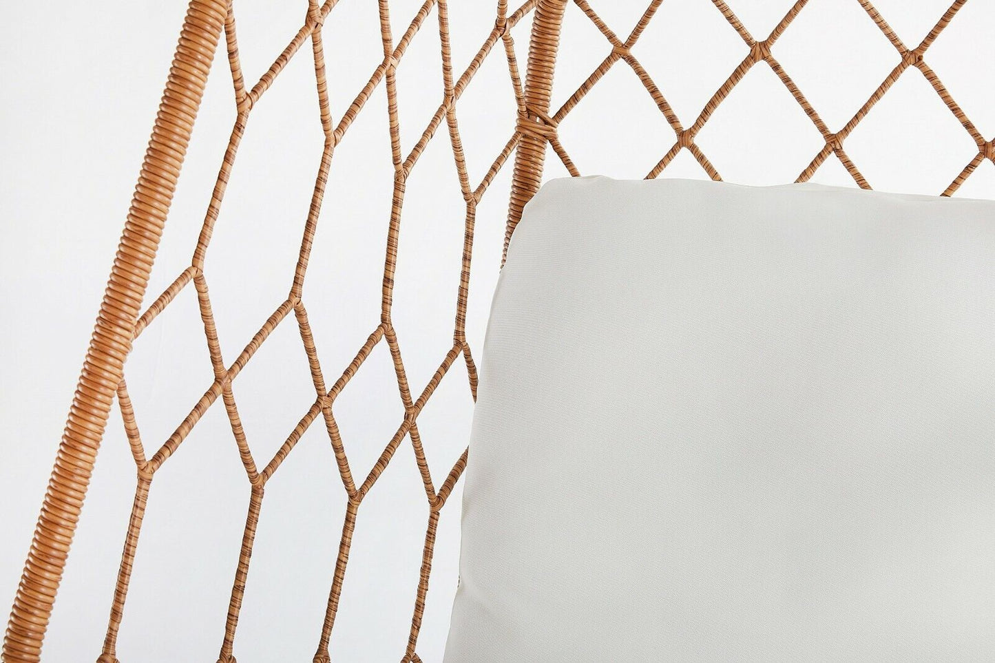 Geo Pod Hanging Chair Natural suitable for outdoor use RRP$1299