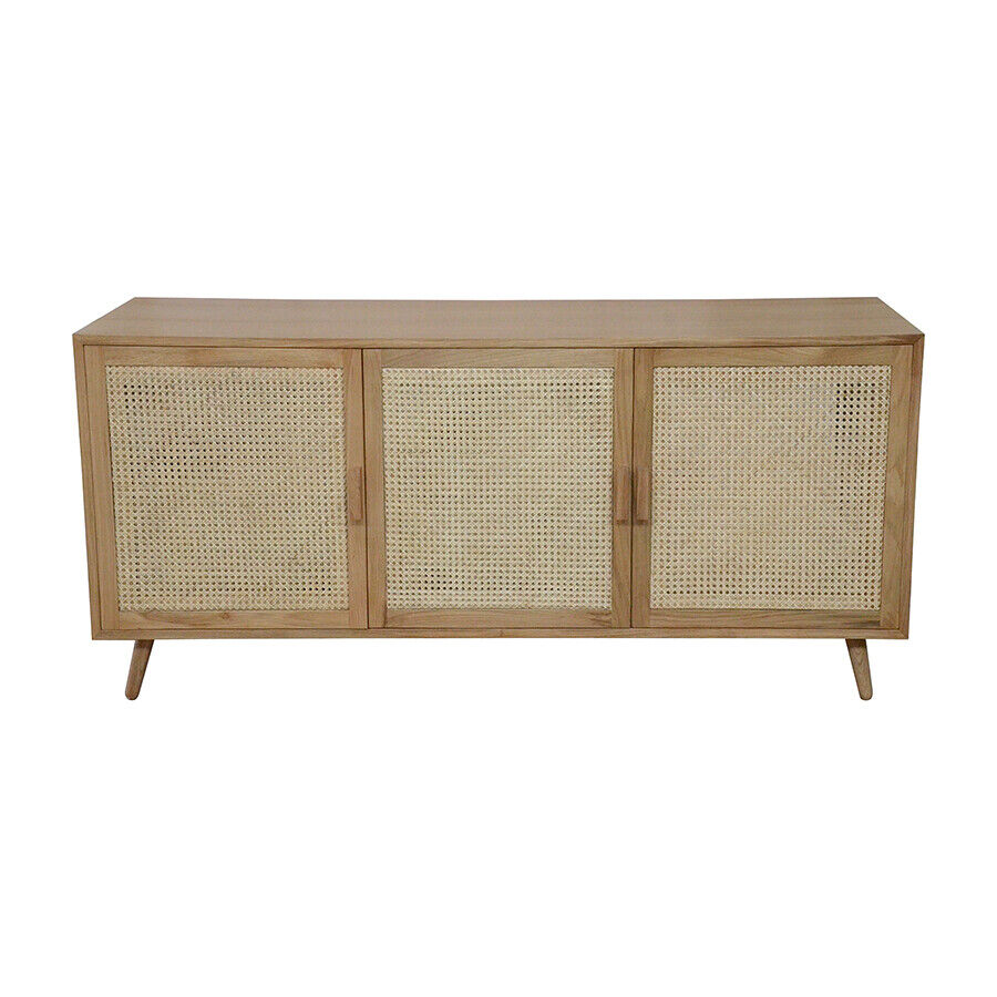 Vienna Sideboard - Solid Oak and rattan by Satara