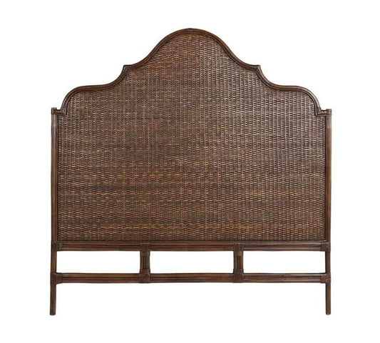 Amara Scalloped Bedhead - King Coffee Bean Finish