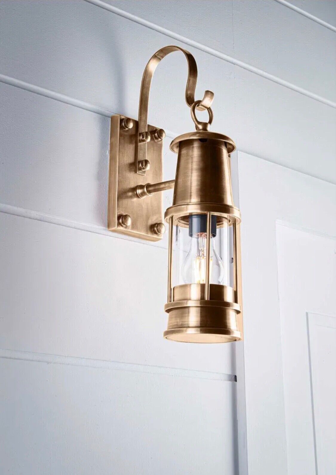 LIBERTY OUTDOOR WALL LIGHT ANTIQUE BRASS By Emac & Lawton
