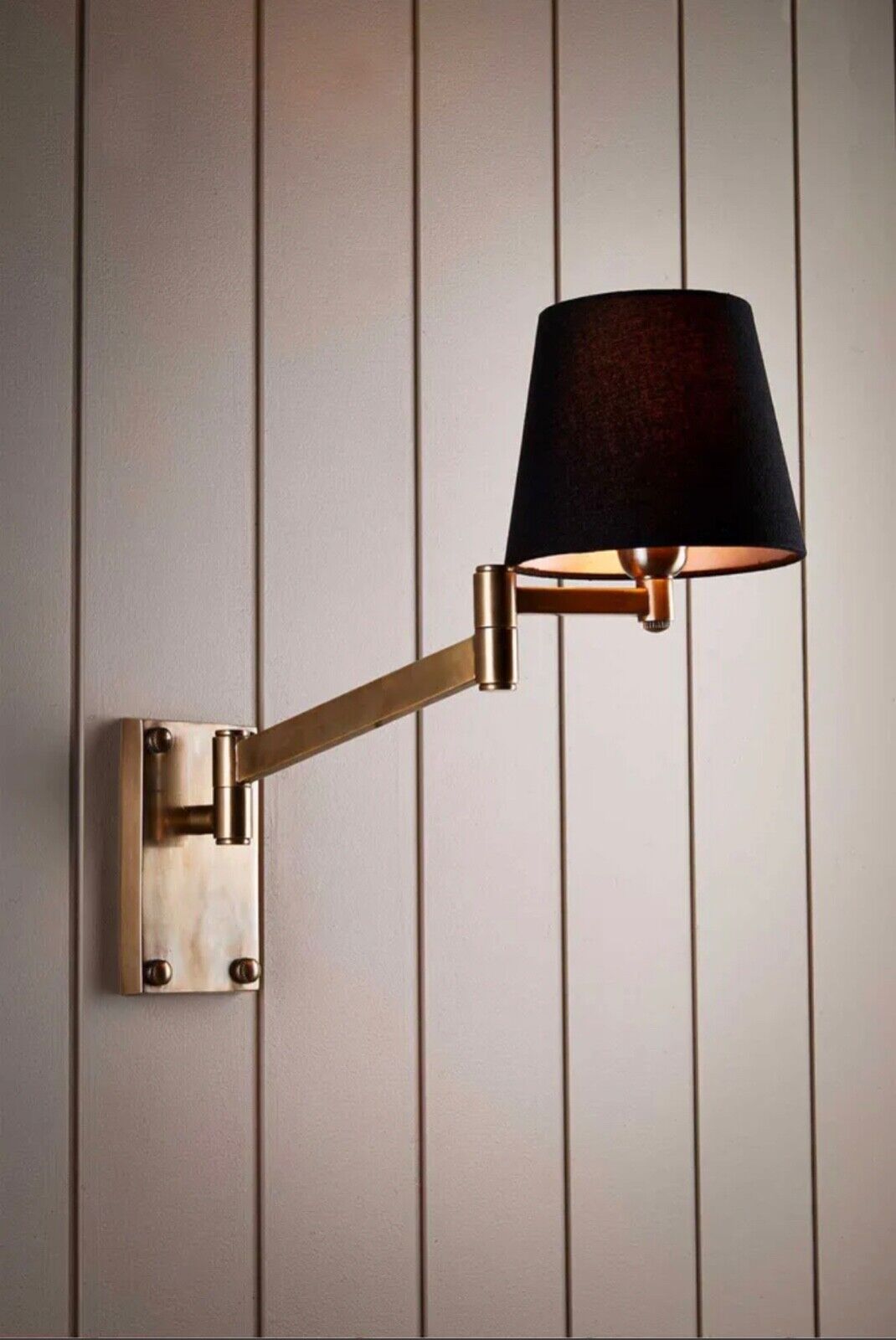OSCAR WALL LIGHT BASE ANTIQUE BRASS (SHADE NOT INCLUDED) By Emac & Lawton