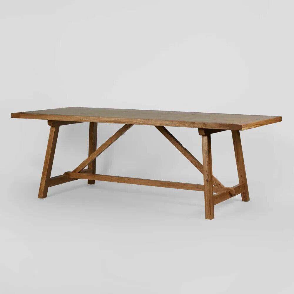 VARRO OAK DINING TABLE 220CM By Florabelle Living